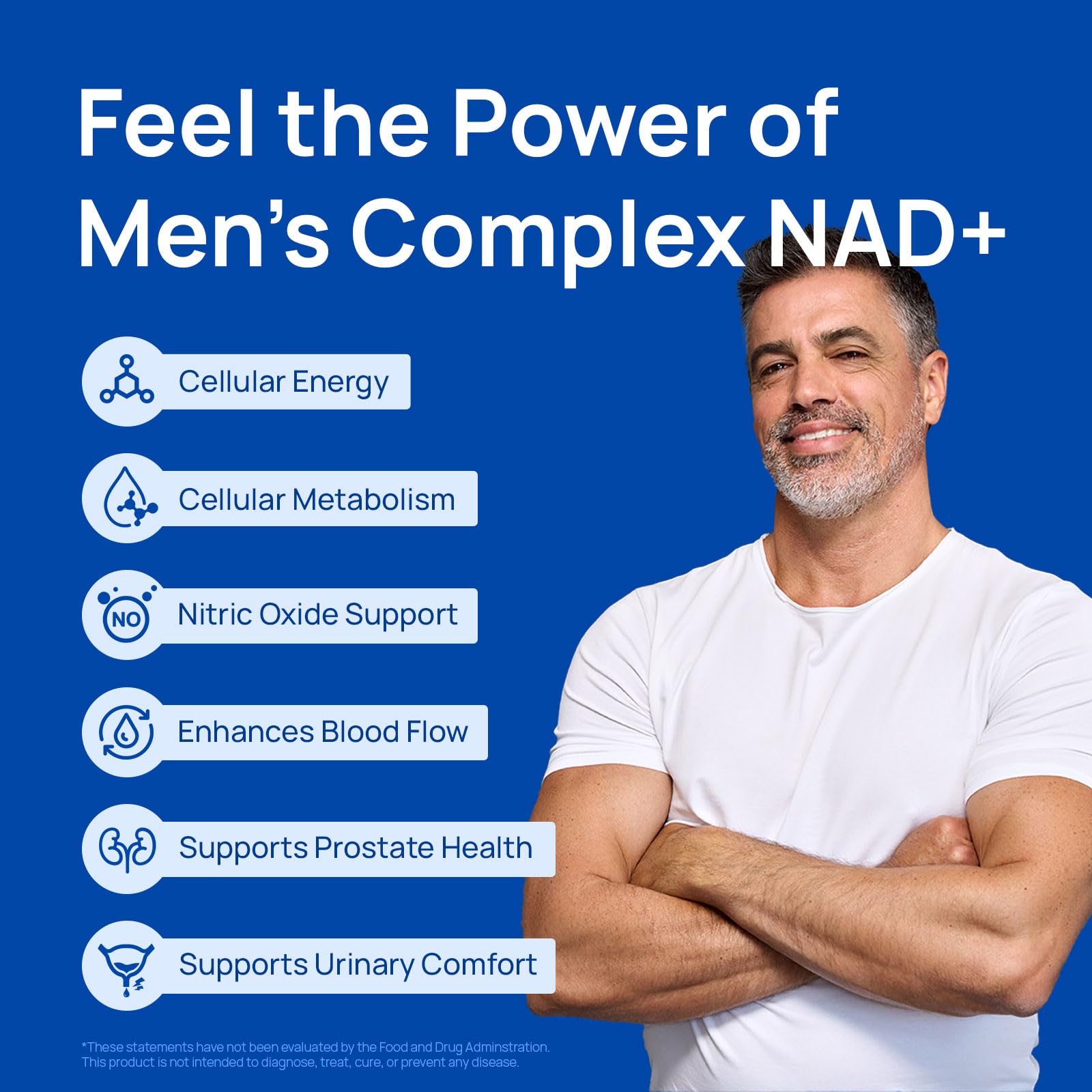 Selerb NADGENIE bottle label closeup showing NAD+ and CoQ10