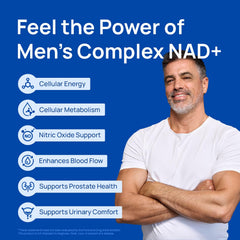 Close-up of Selerb NAD+ label showing CoQ10 and resveratrol for antioxidant support.