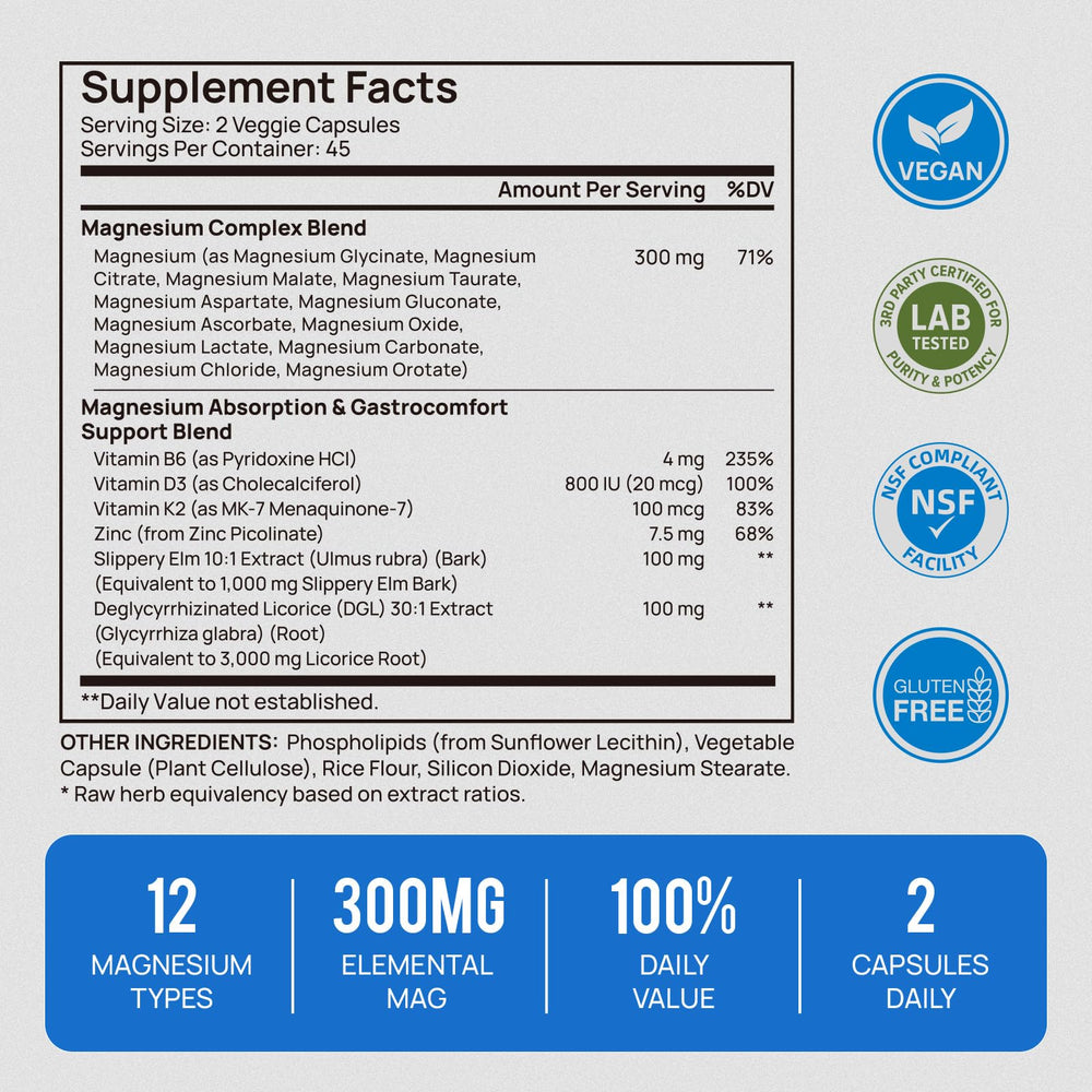 Selerb label with B6, D3, K2 and zinc cofactors for absorption