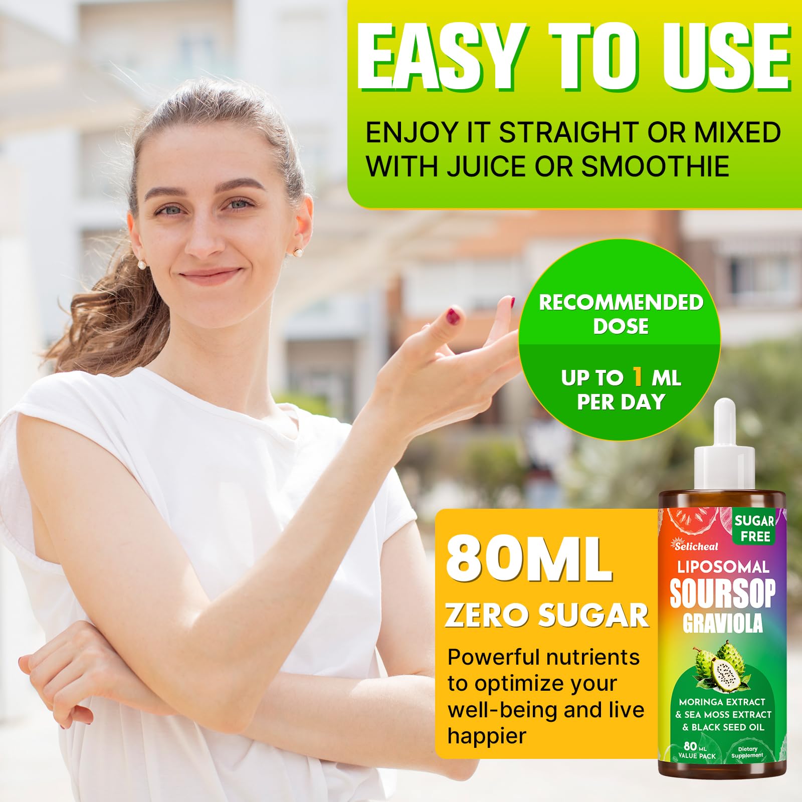 Selicheal Soursop Bitters promoting digestive comfort and regularity
