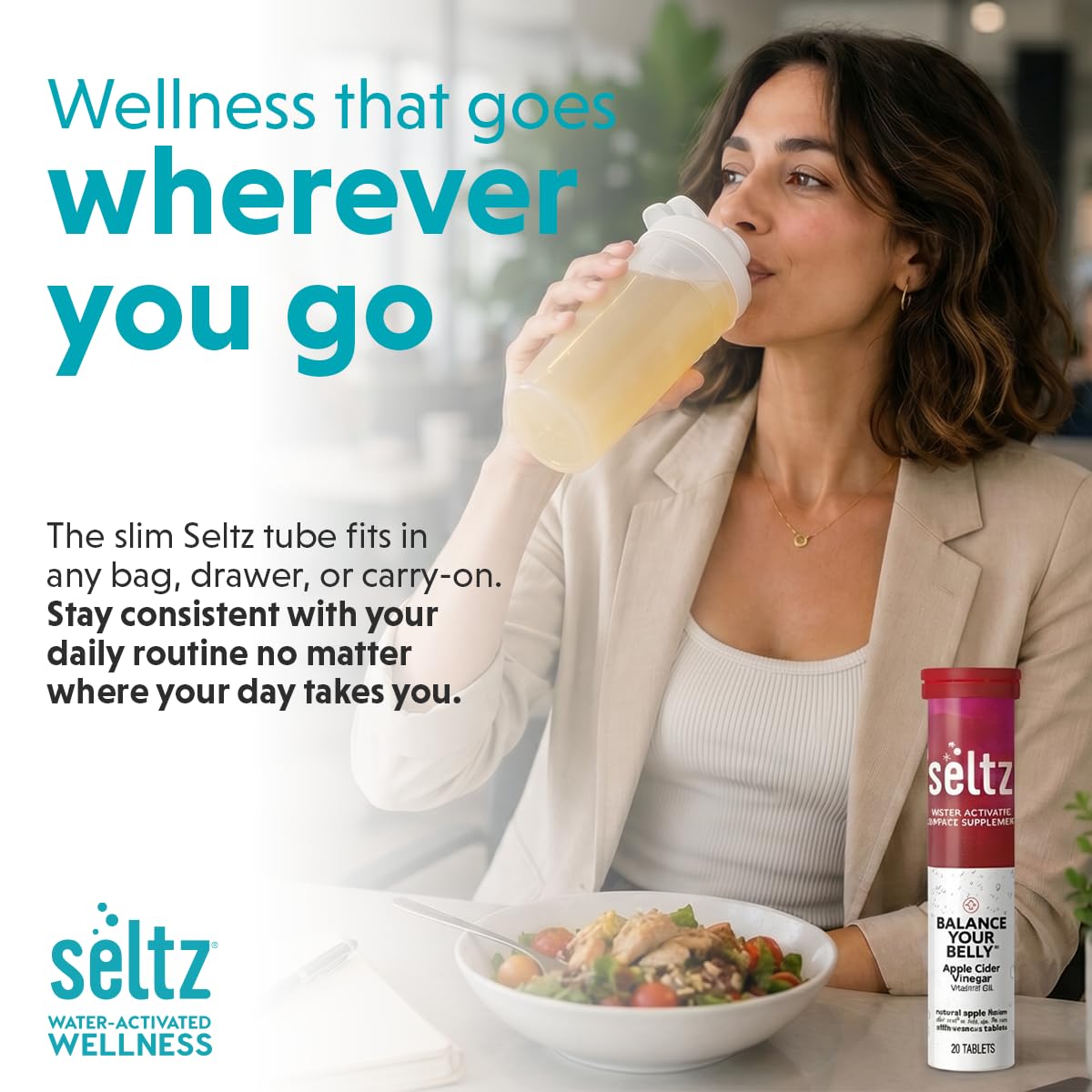 Seltz clear label with nutrition facts visible, supporting ingredient transparency benefit