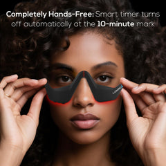 Senhi ergonomic 3D fit design wrapping the eye area for even light coverage.