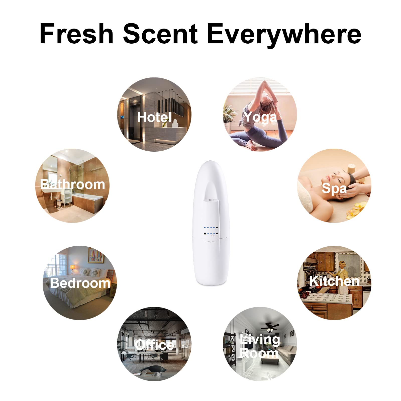 Senkuntech diffuser portable plug-in design for travel and versatility
