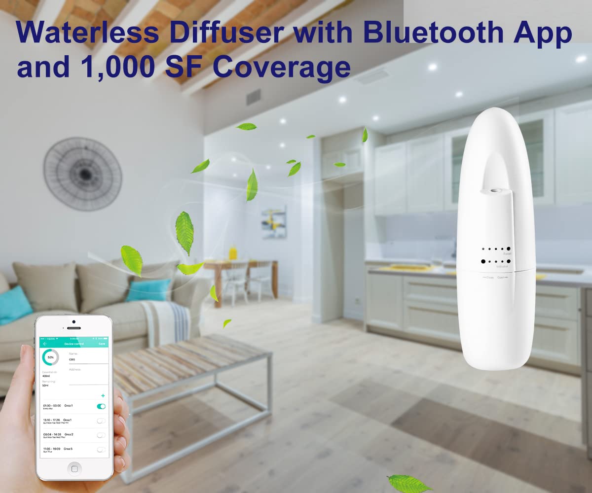 Senkuntech waterless diffuser with oils ready to freshen any room
