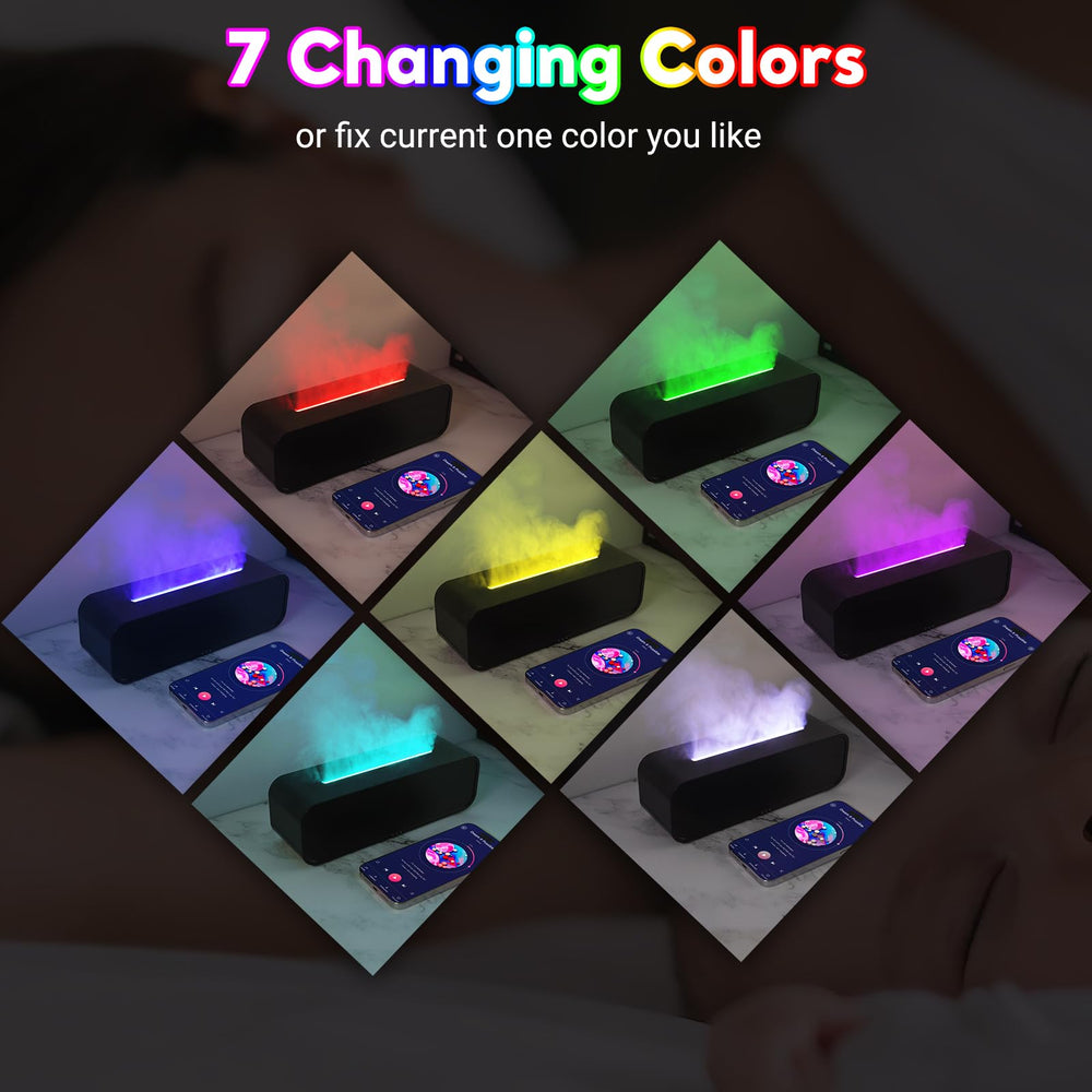 Senmul flame diffuser remote control for easy atmosphere tuning.