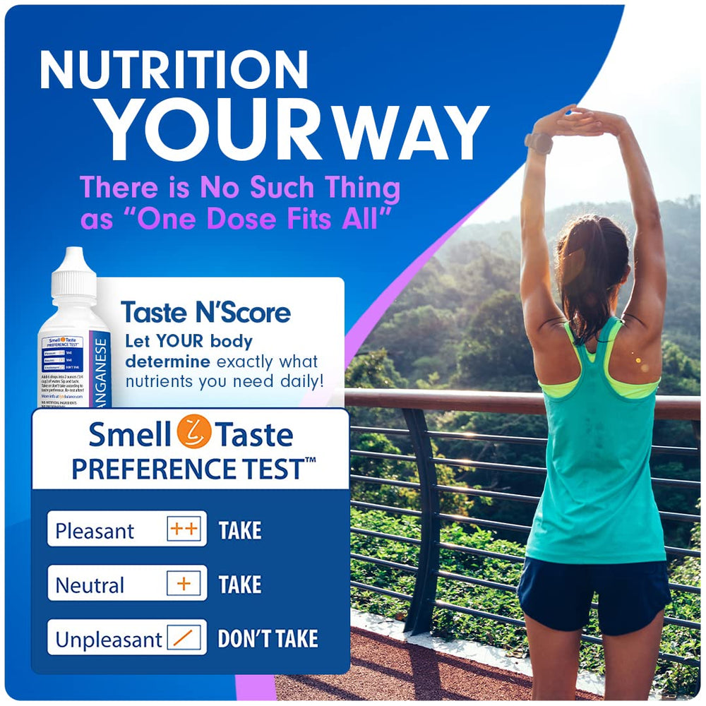 Six drops per two-ounce serving illustration for simple dosing.