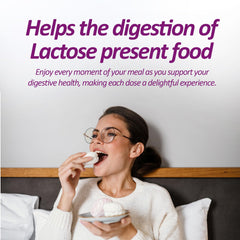 SENSI LATTE bottle label highlights 9000 FCC lactase enzyme.