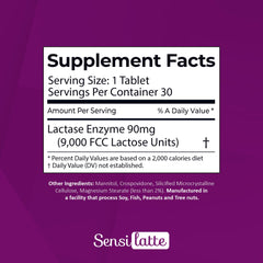 Naturally flavored SENSI LATTE tablets with no artificial flavors.