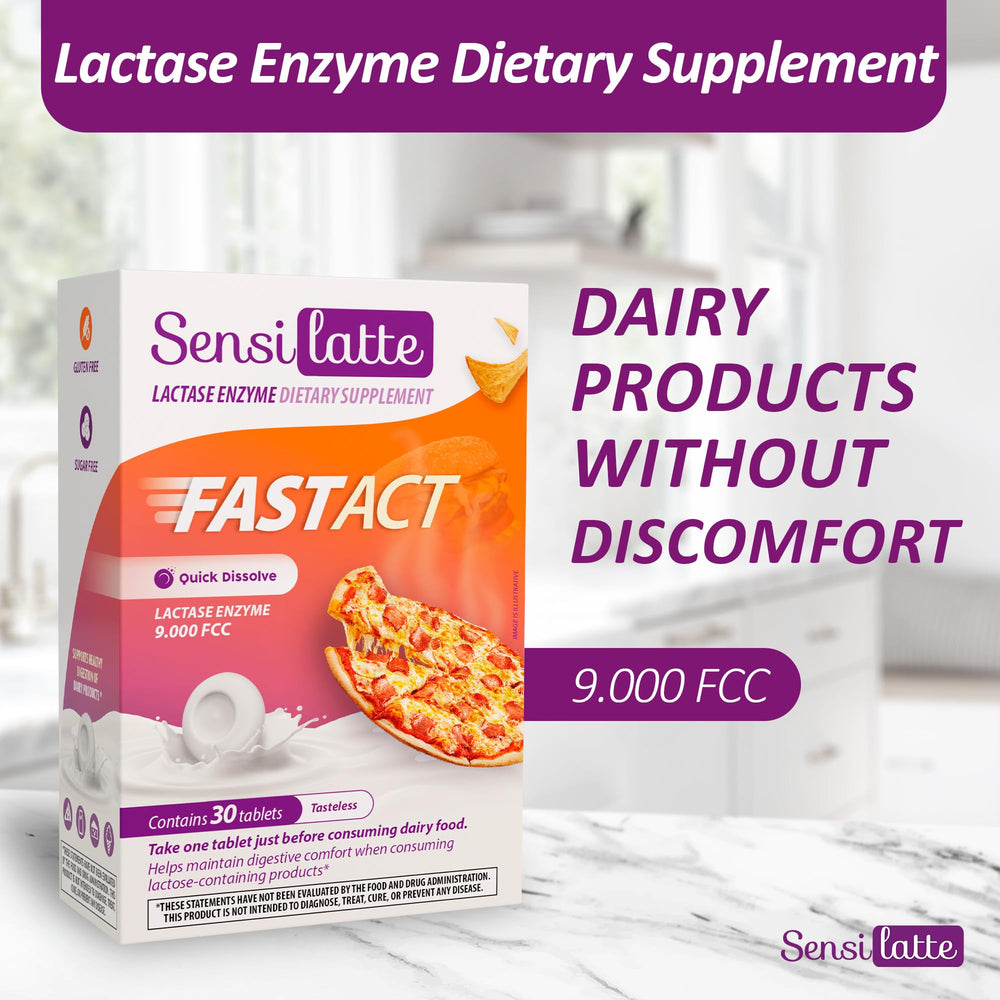 Tablets support dairy-friendly diet for daily meals with SENSI LATTE.