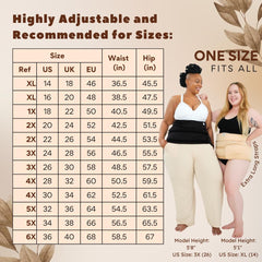 Sentre Plus-Size Castor Wrap with adjustable straps for easy size customization and comfort.