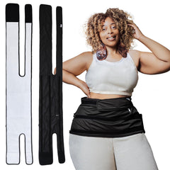 Sentre Plus-Size Castor Wrap back view emphasizes full coverage and secure fit.