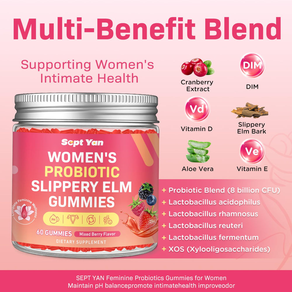 SEPT YAN mixed berry gummies close-up highlights delicious flavor and easy daily habit