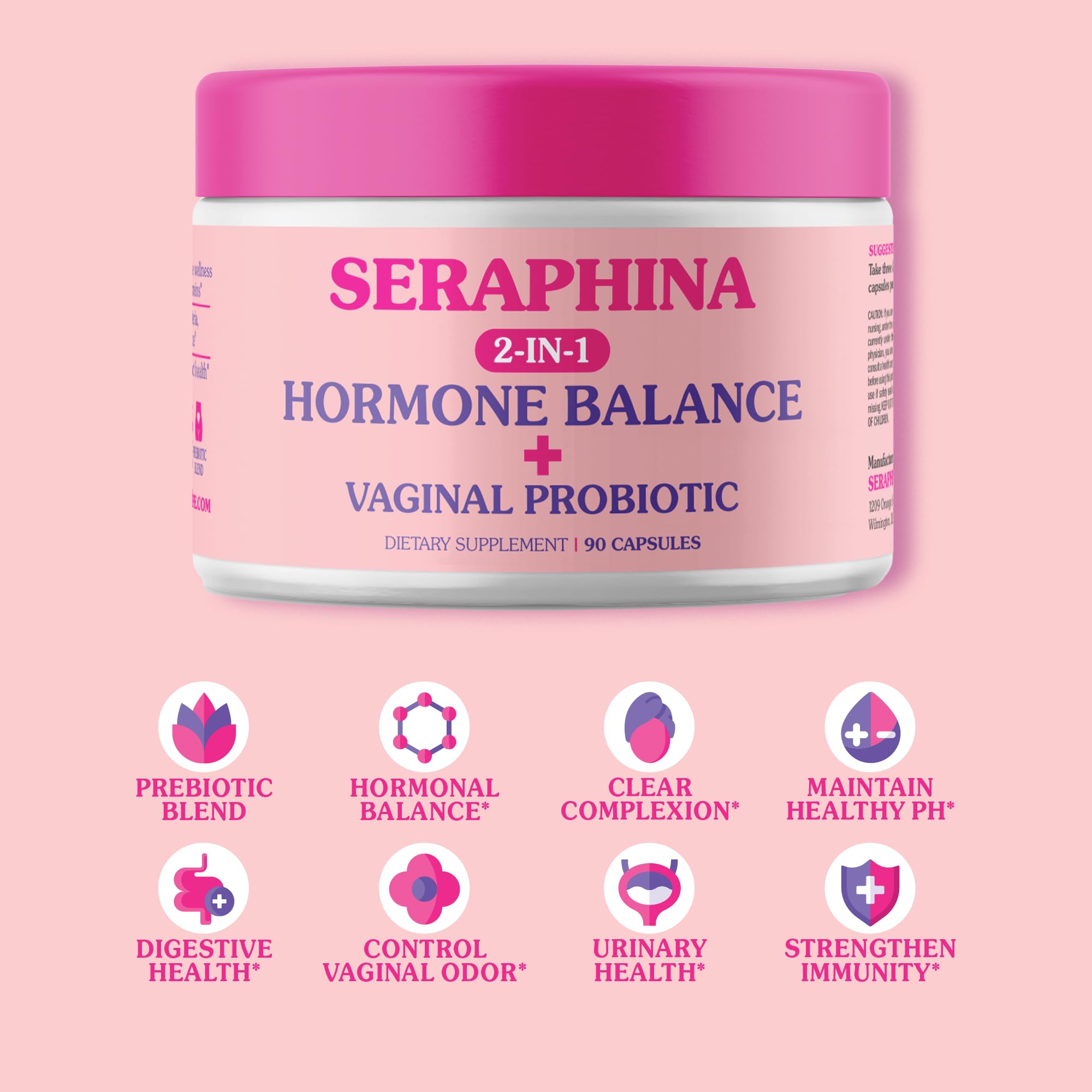 Seraphina practical-use scene with a woman following a wellness routine