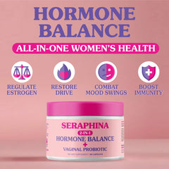 Seraphina Vaginal Probiotics capsules closeup showing smooth texture