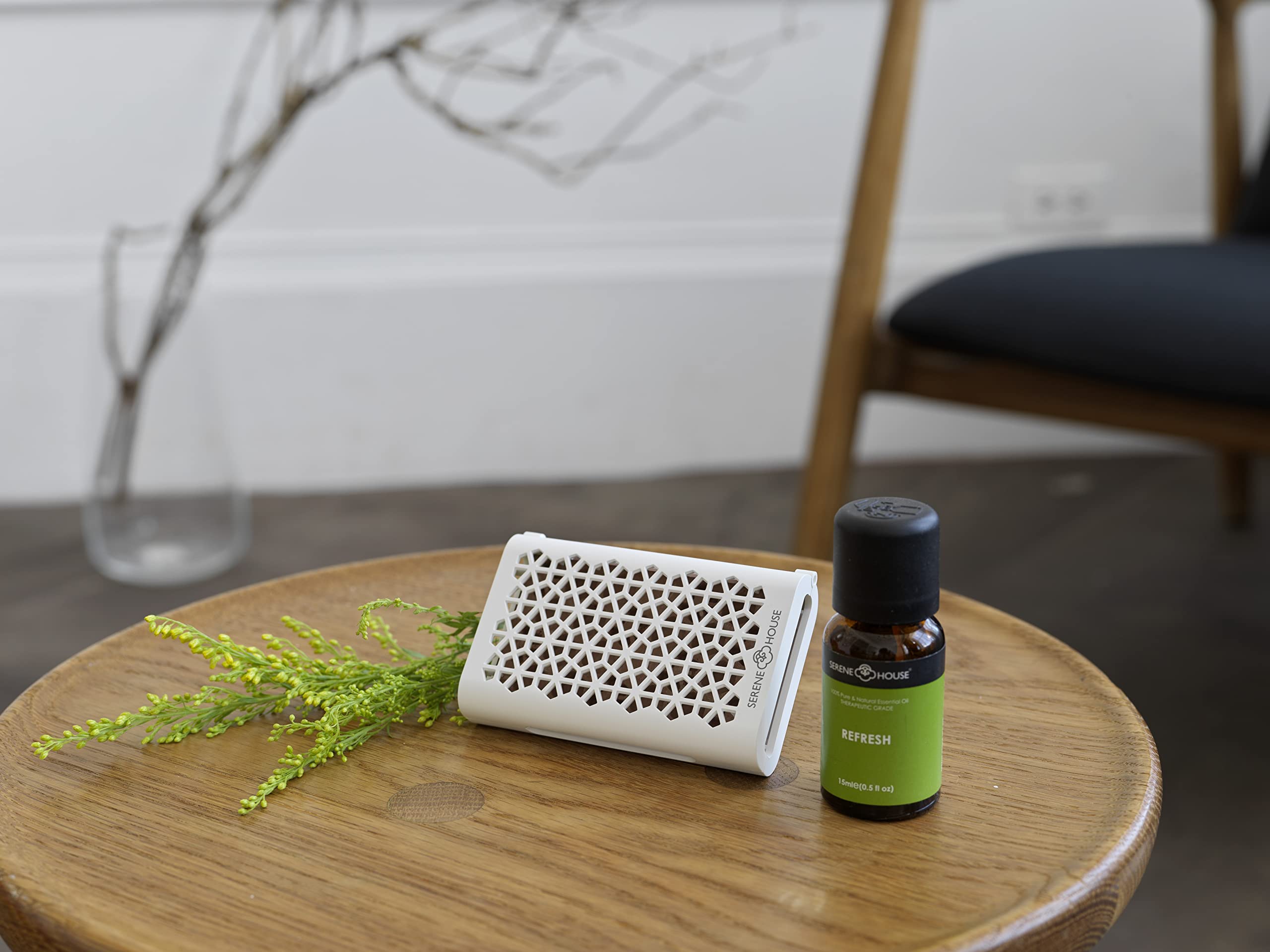 Serene House Puccini dimensions shown as a compact diffuser.