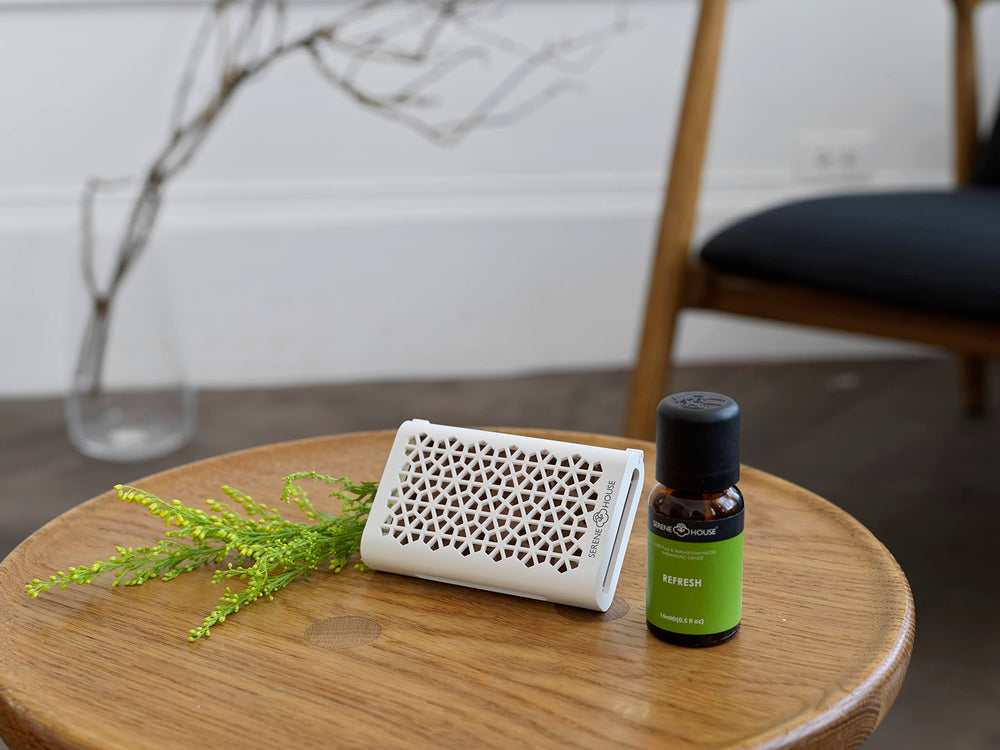 Serene House Puccini dimensions shown as a compact diffuser.