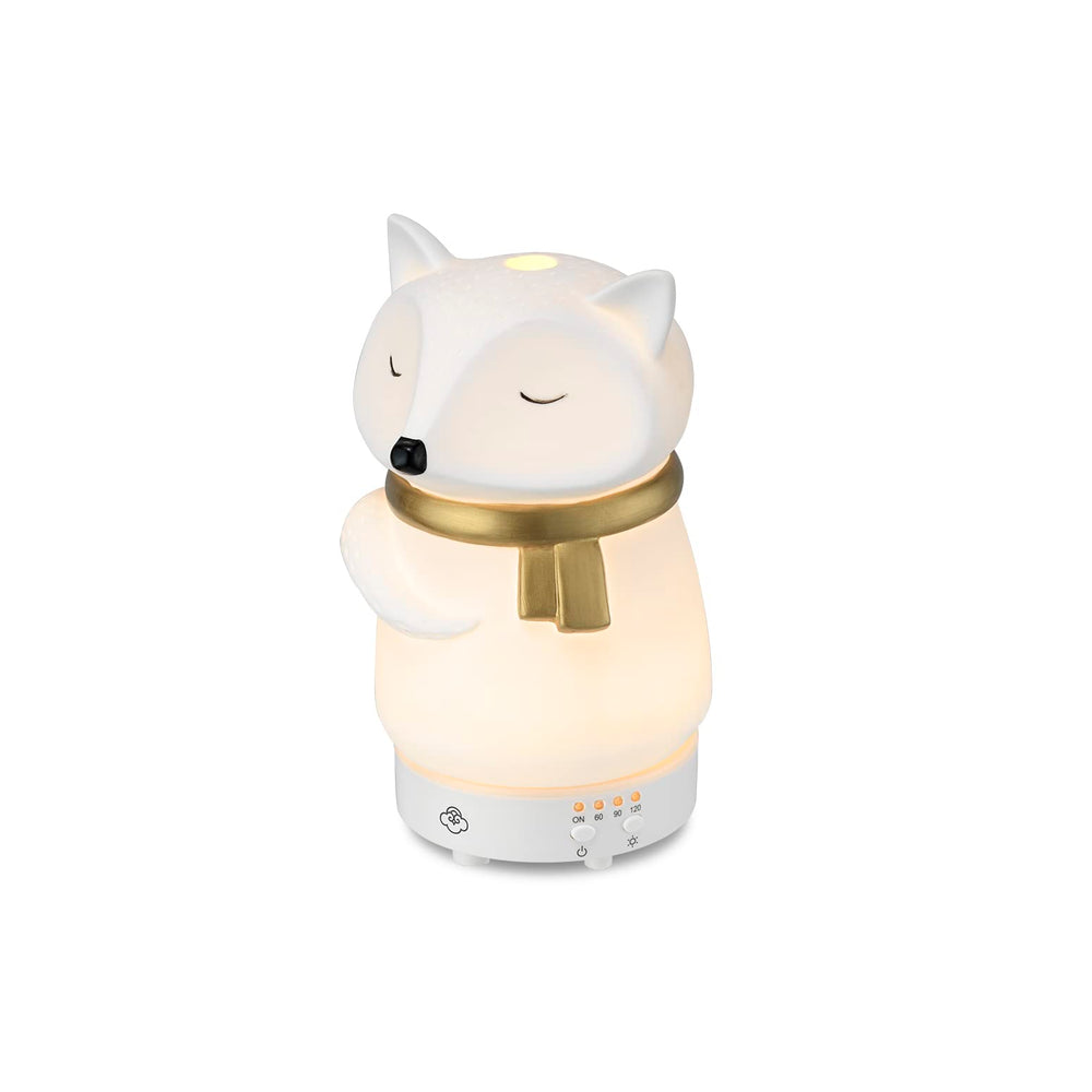 Snow Fox diffuser auto shut-off for safe unattended use.