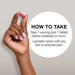 Serovital Lipovalin packaging front highlights trusted brand and product purpose.