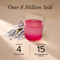 Serovital powder in fruit punch highlighting refreshing flavor during daily use.