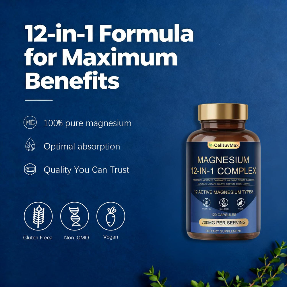 SERSANVE Magnesium Complex packaging visual highlights product quality.
