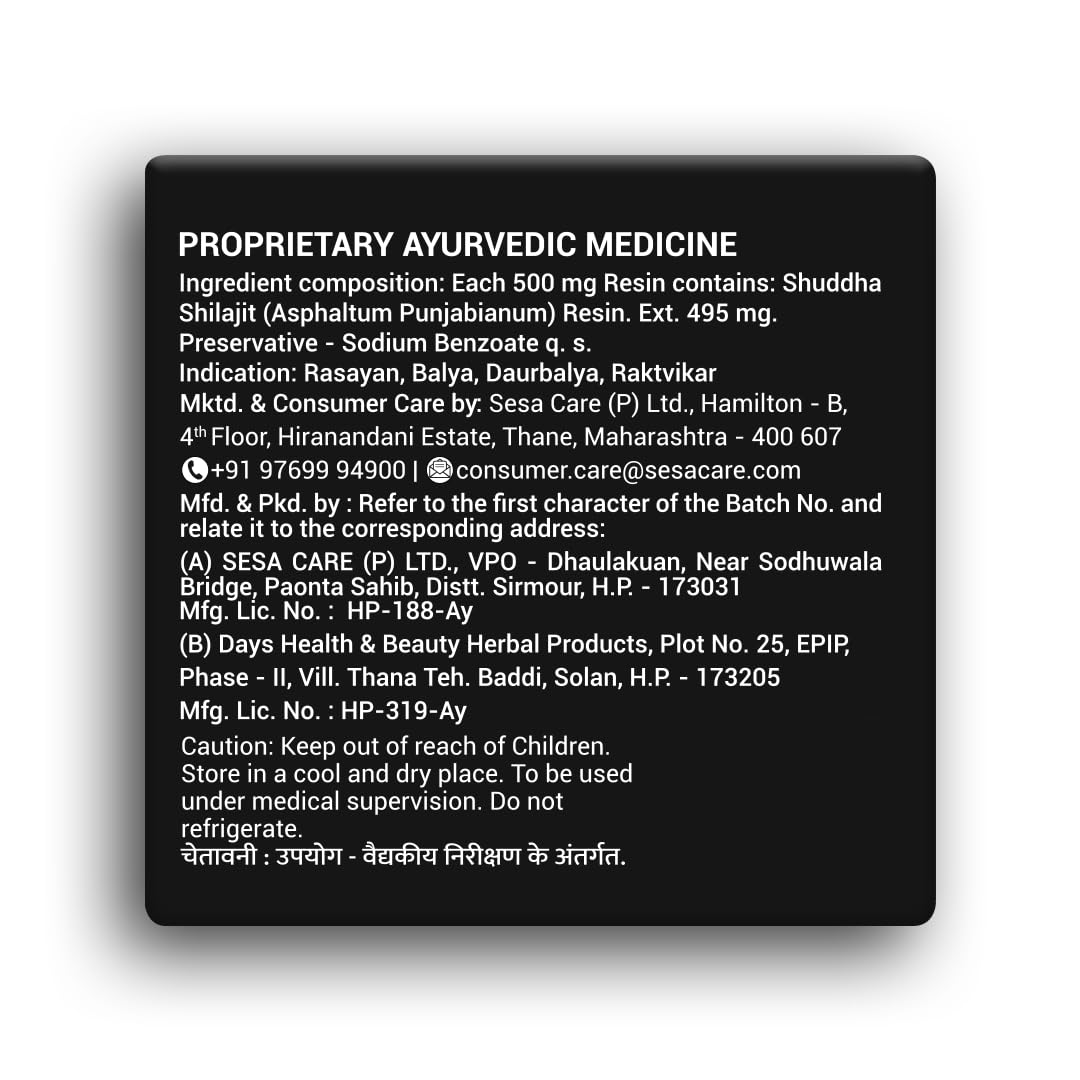 High-altitude origin underscores purity of Sesa Himalayan Shilajit Resin