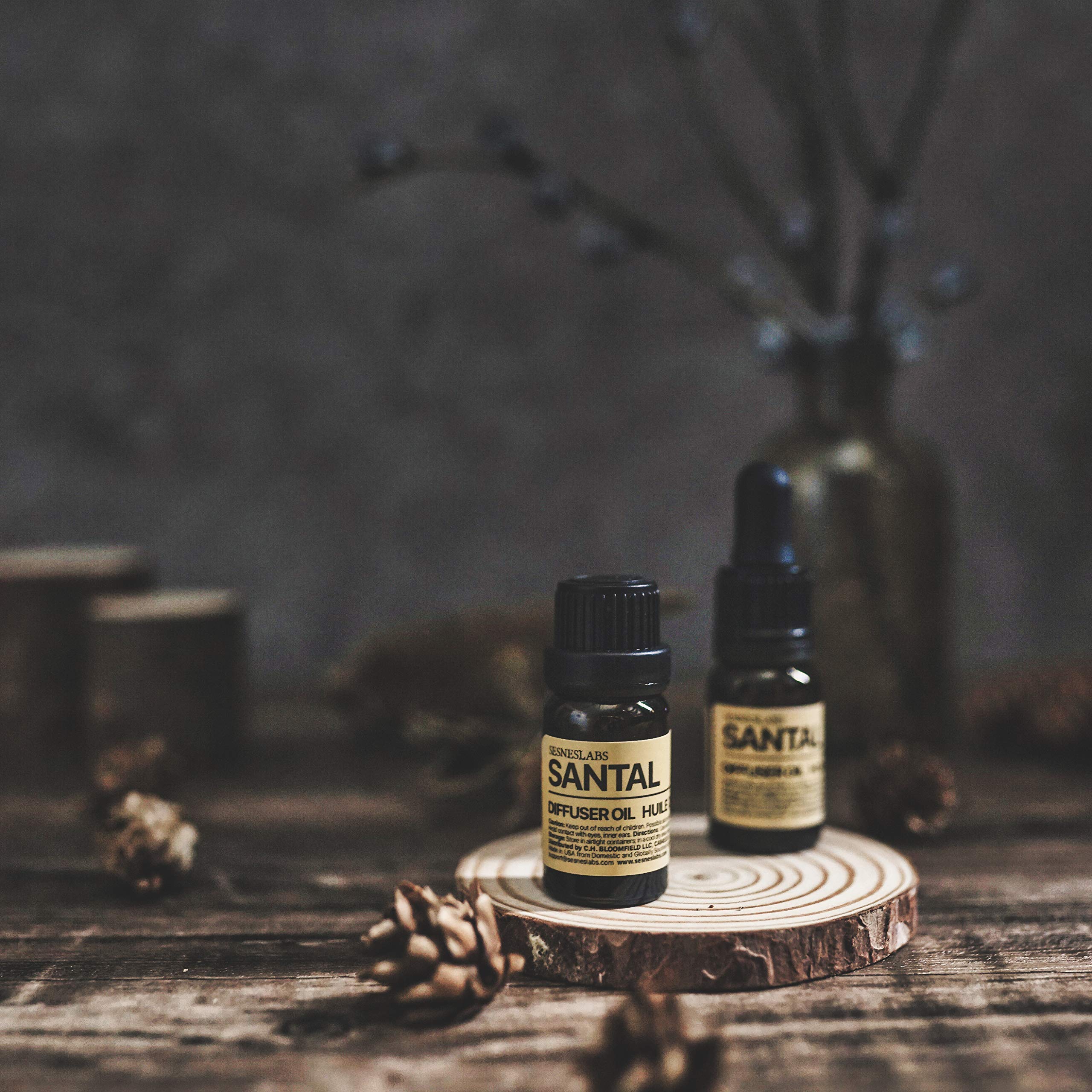 sesneslabs Santal Diffuser Oil orifice reducer included for controlled diffusion.