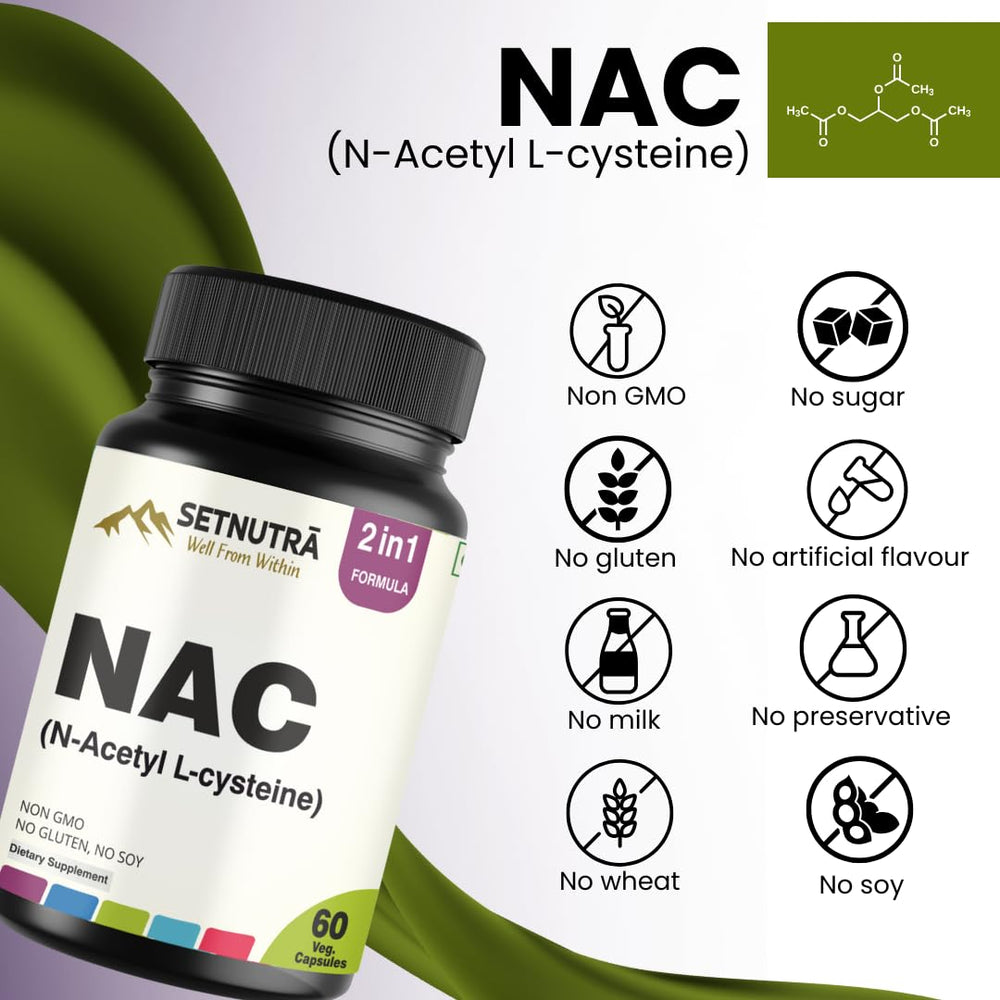 SETNUTRA NAC glutathione antioxidant support for healthy aging.