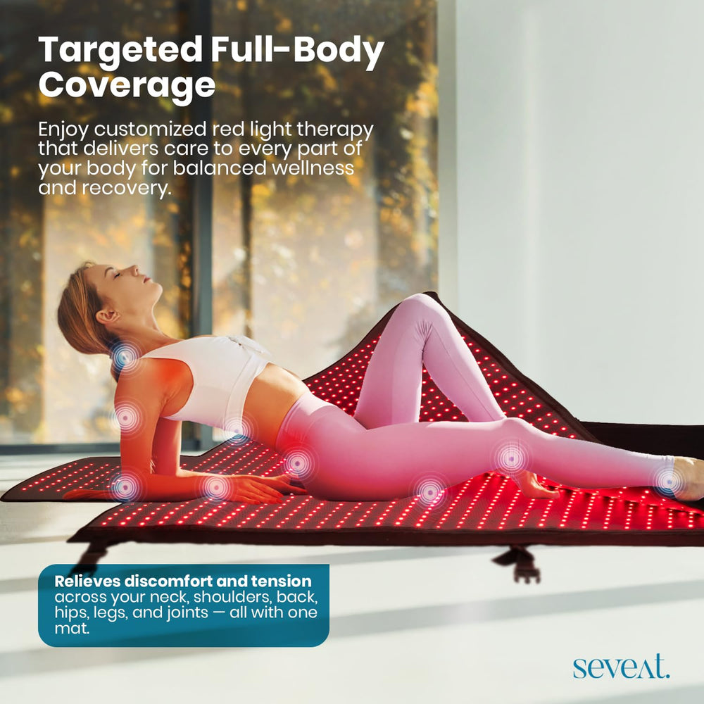 Seveat mat used after activity to promote soothing warmth and recovery