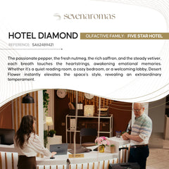 SevenAromas Diamond label highlights luxury, purity, and premium ingredients.