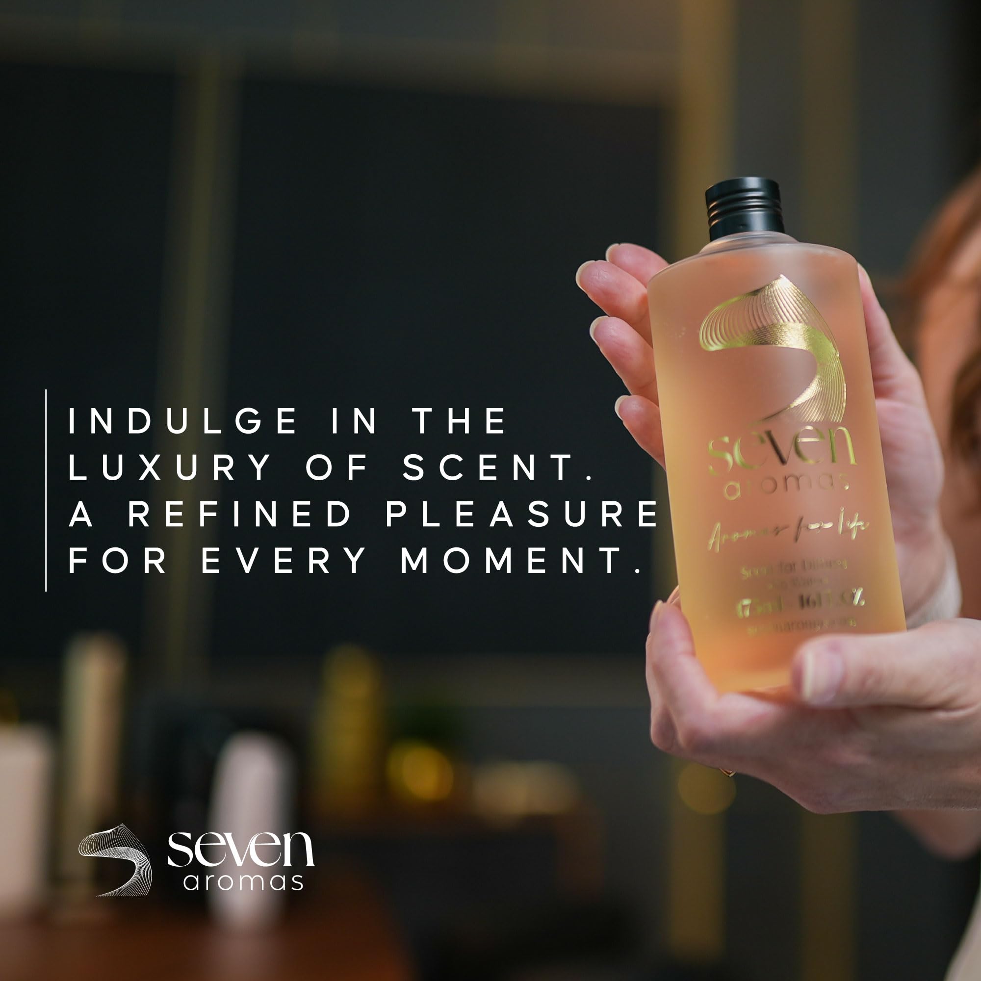 SevenAromas floral heart balances brightness with refined fragrance in guest areas.