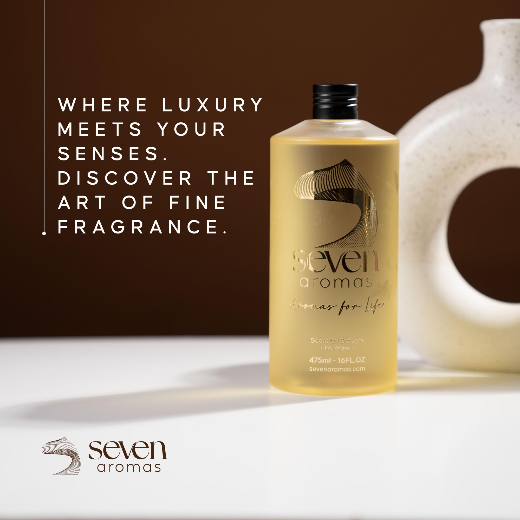 Seven Aromas diffuser creates versatile luxury in homes, hotels, offices, and spa areas.