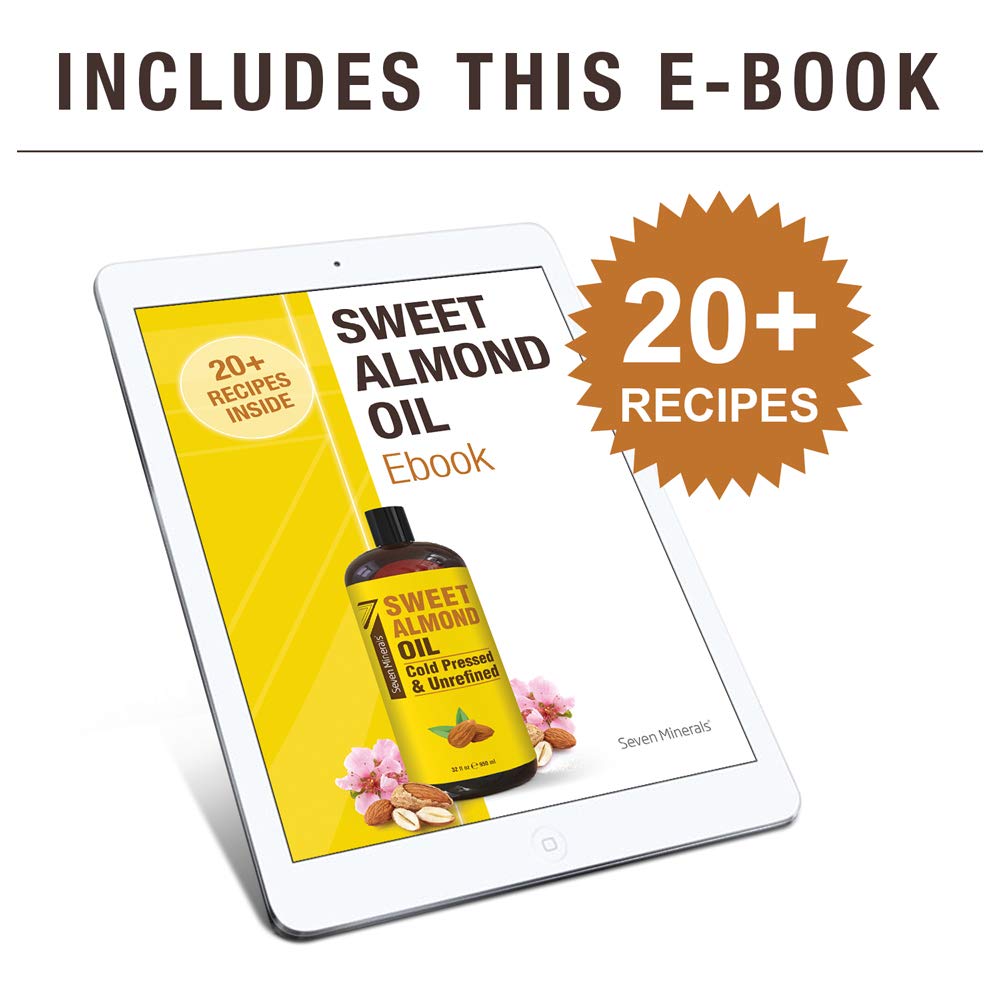 Seven Minerals Sweet Almond Oil for scalp massage and overnight treatment.