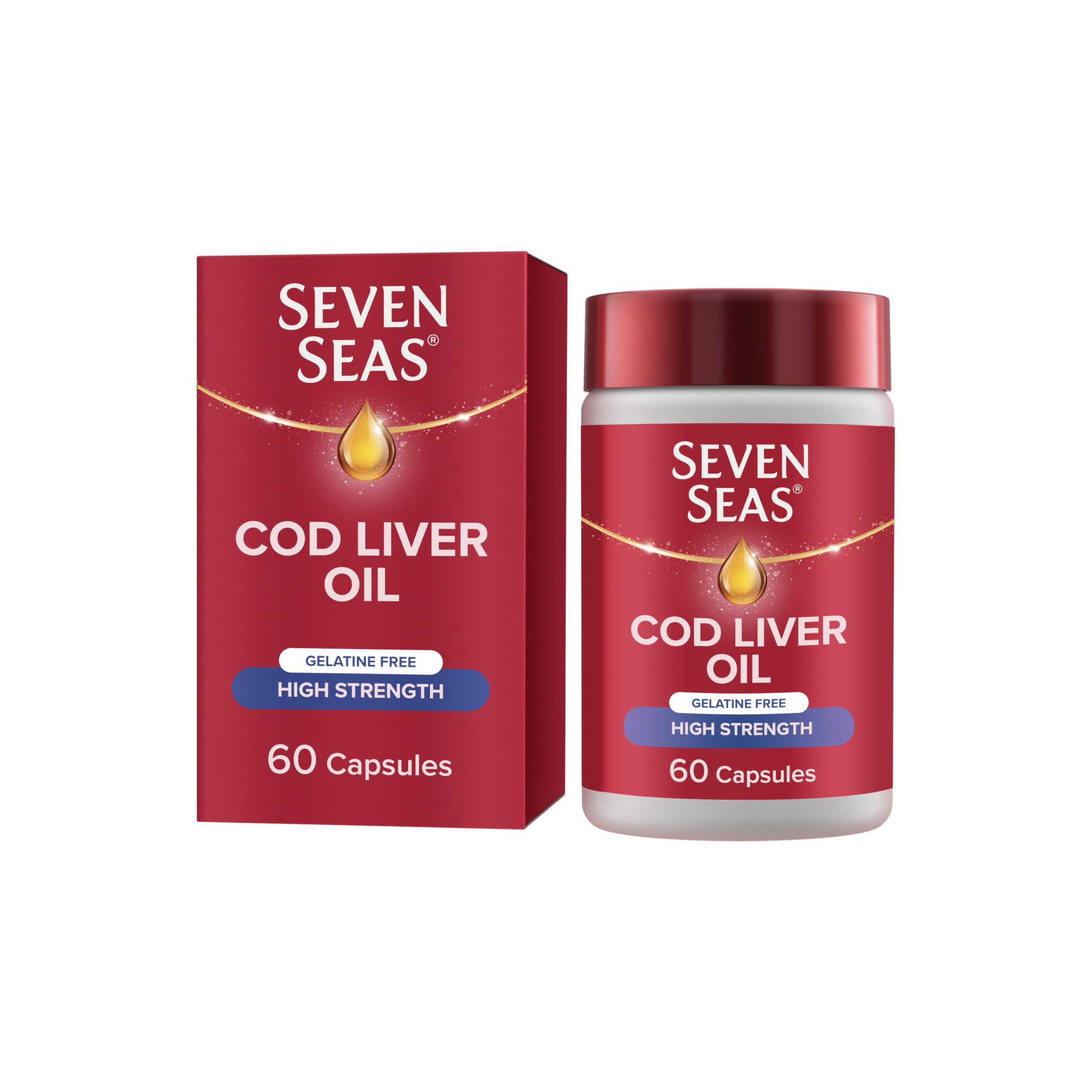 Seven Seas Simply Timeless Cod Liver Oil bottle-front view supports daily omega-3 intake