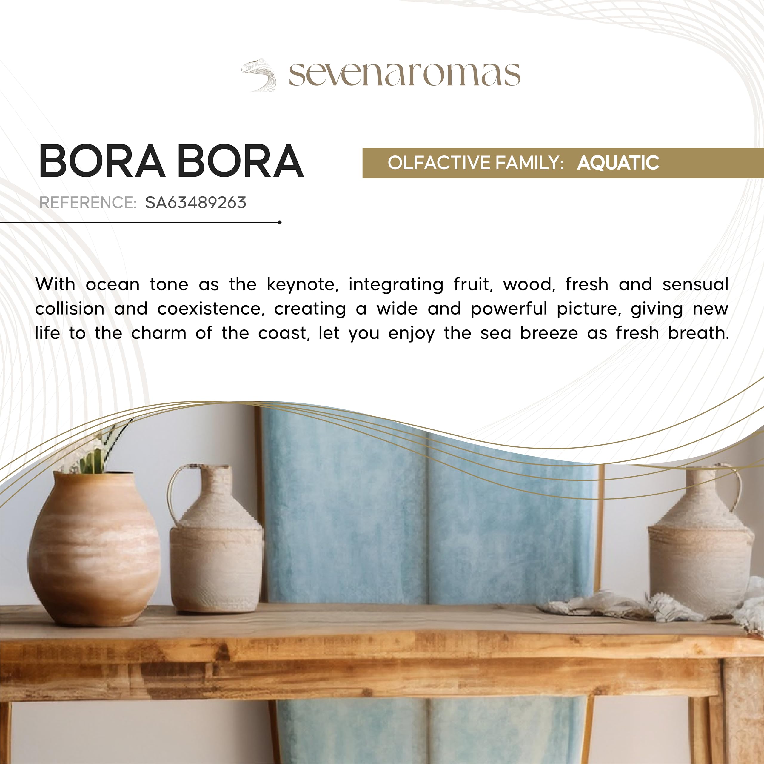 SevenAromas floral-accents diffuser oil brightens living spaces with elegance.