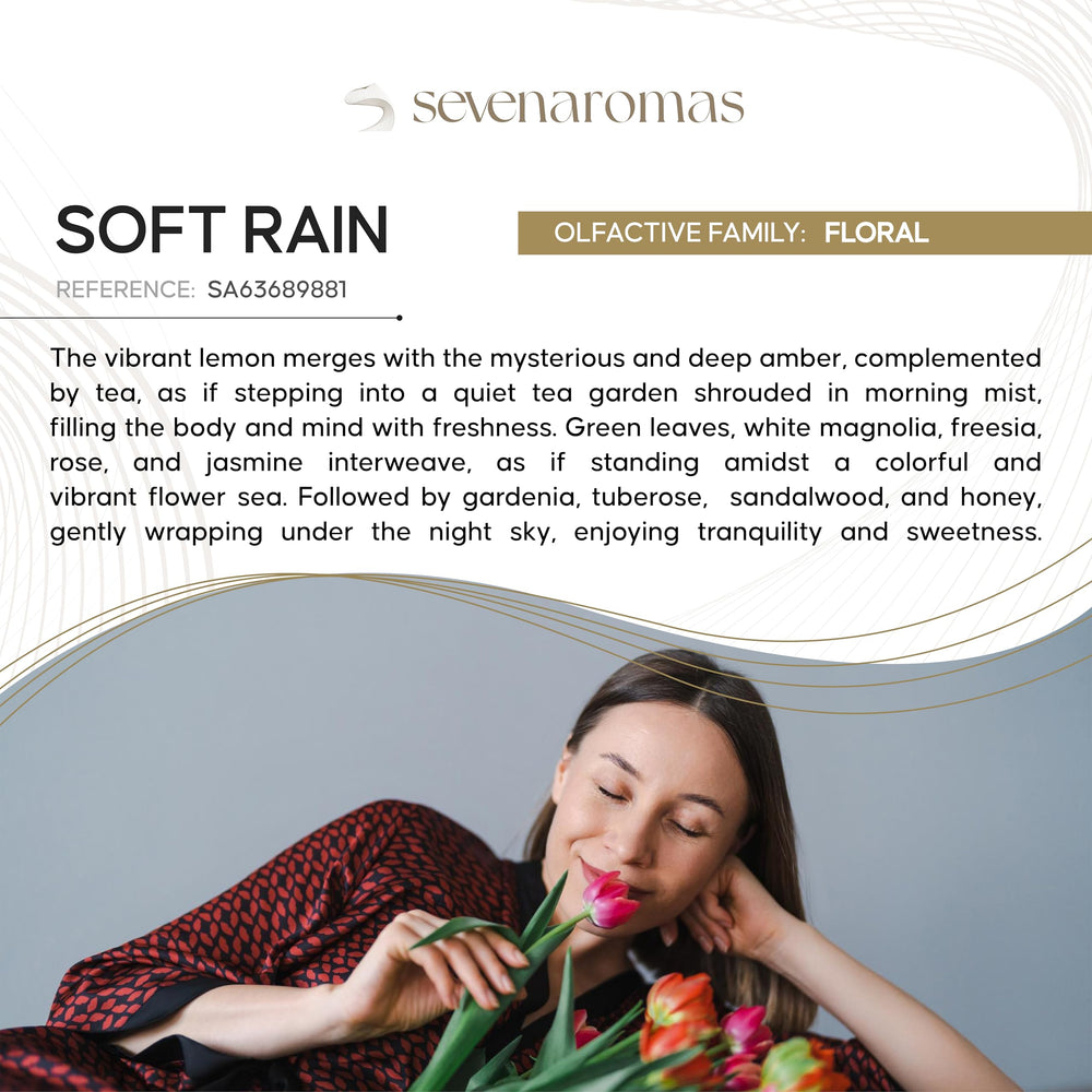 SevenAromas Top notes citrus green provide bright, airy clarity in rooms.