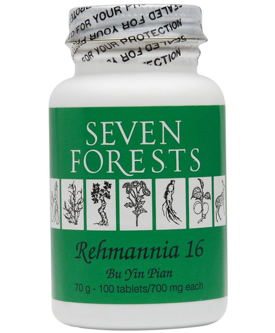 Seven Forests Rehmannia 16 bottle front view for daily balance and moisture support