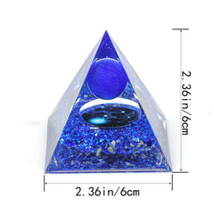 SEVNPRIME constellation pyramid closeup with crystal balls and symbols