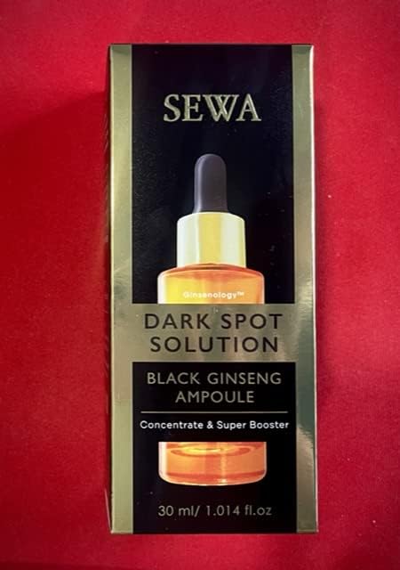 Sewa Dark Spot Solution ampoule application demonstrates precise dosing for targeted brightening