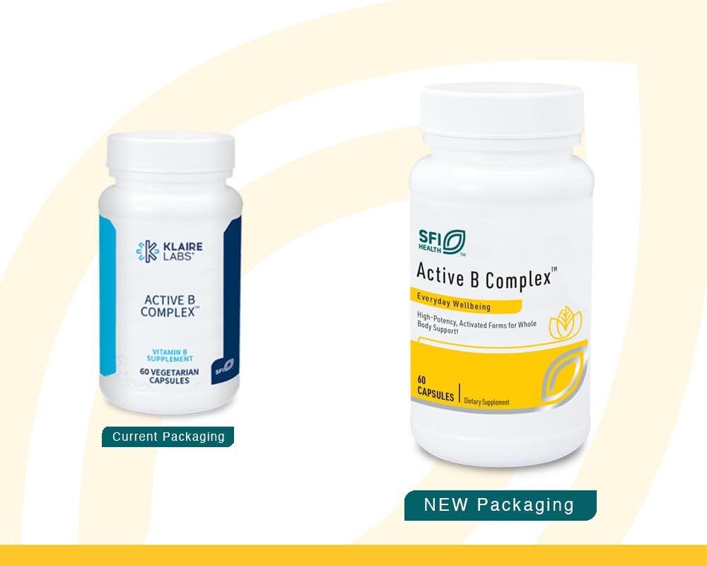 SFI Health Active B Complex close-up of coenzyme B vitamins for easy absorption.