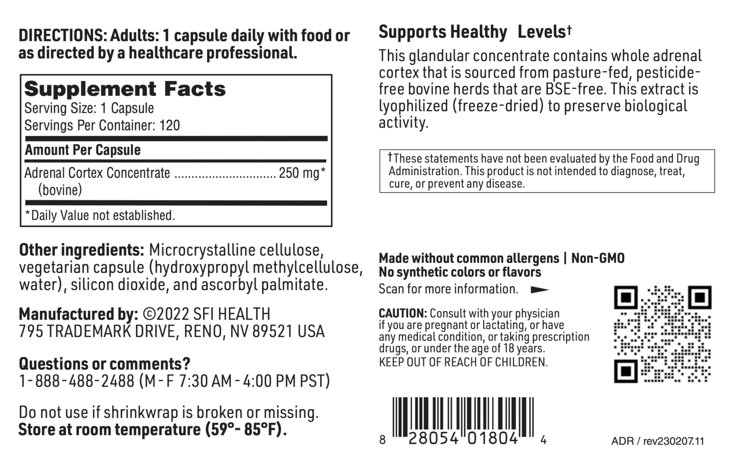 Allergen-free label supports clean dietary choices for most users