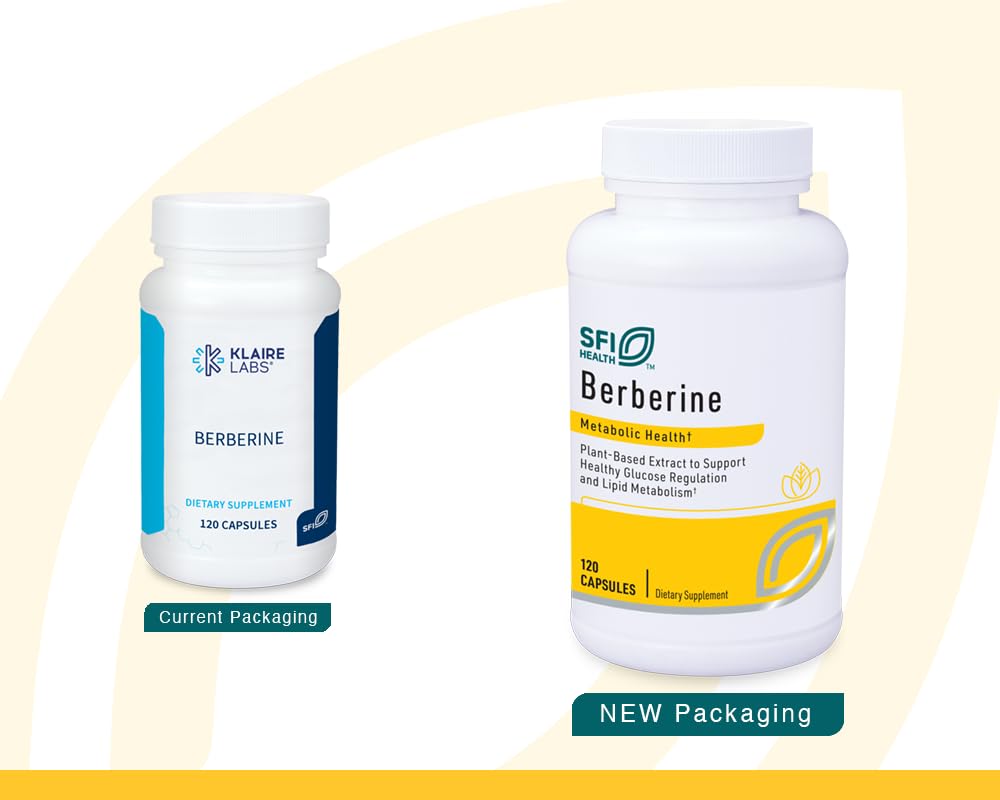 SFI Health Berberine HCI 500mg packaging and label highlighting clean ingredients
