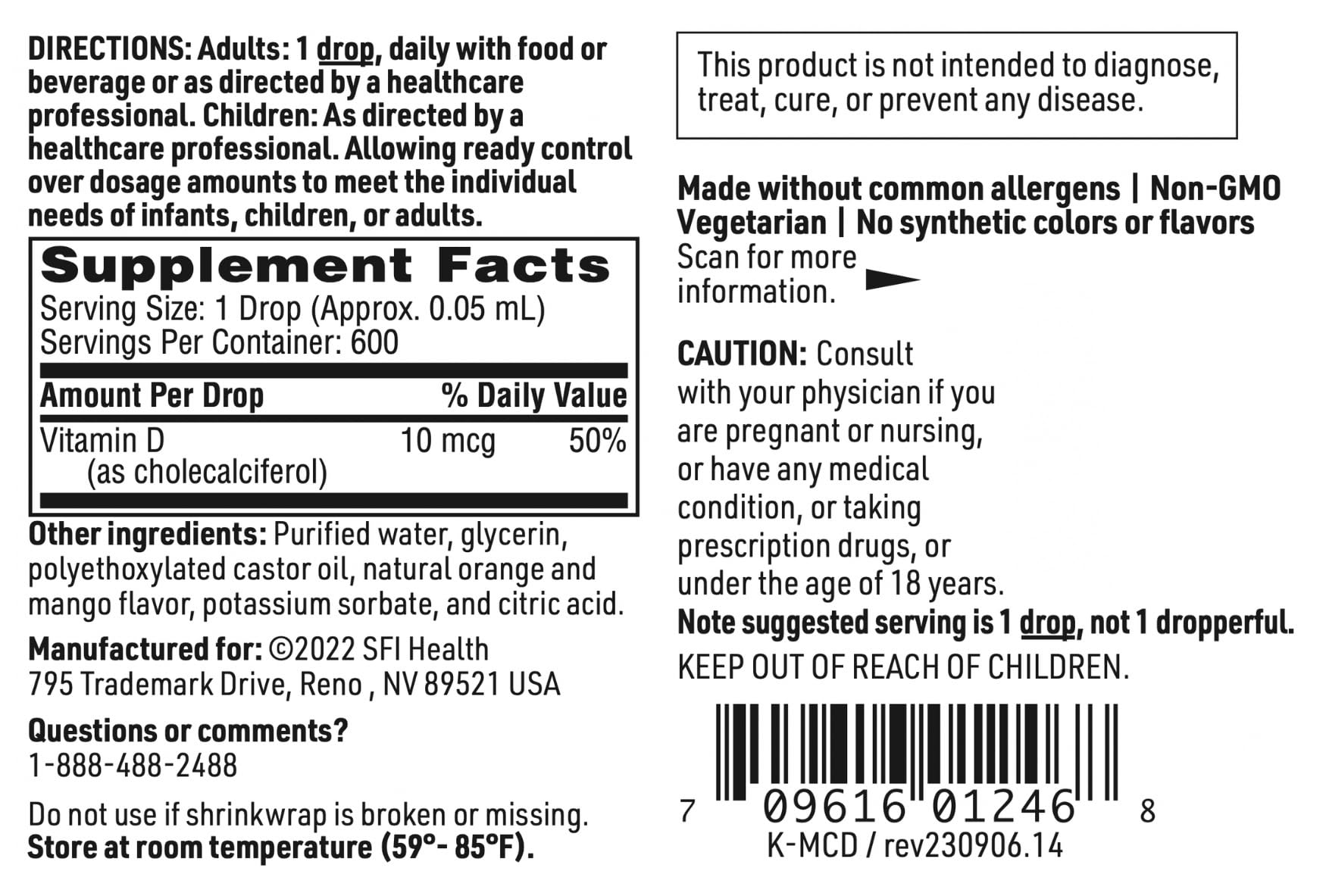 SFI Health Klaire Labs bottle highlighting bone and immune support potential.