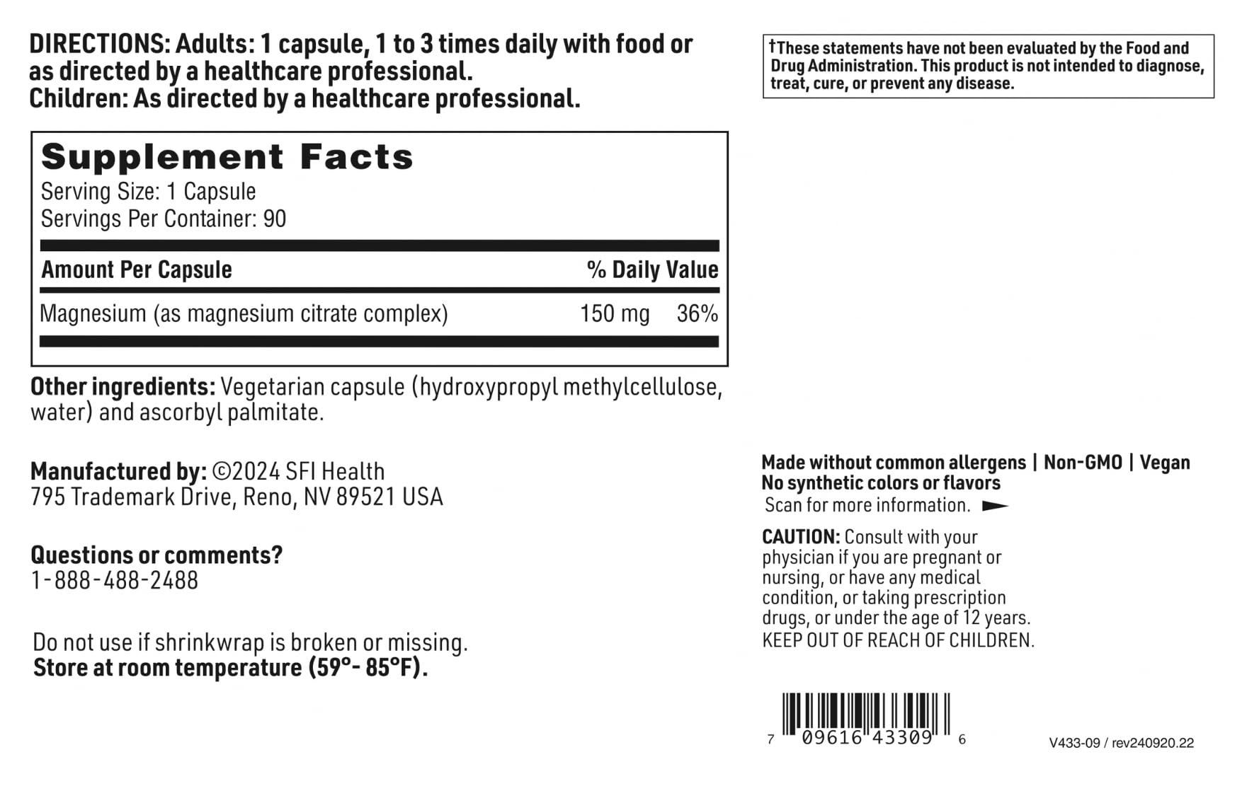 SFI Health Klaire Labs bottle on kitchen shelf suggests routine mineral support.