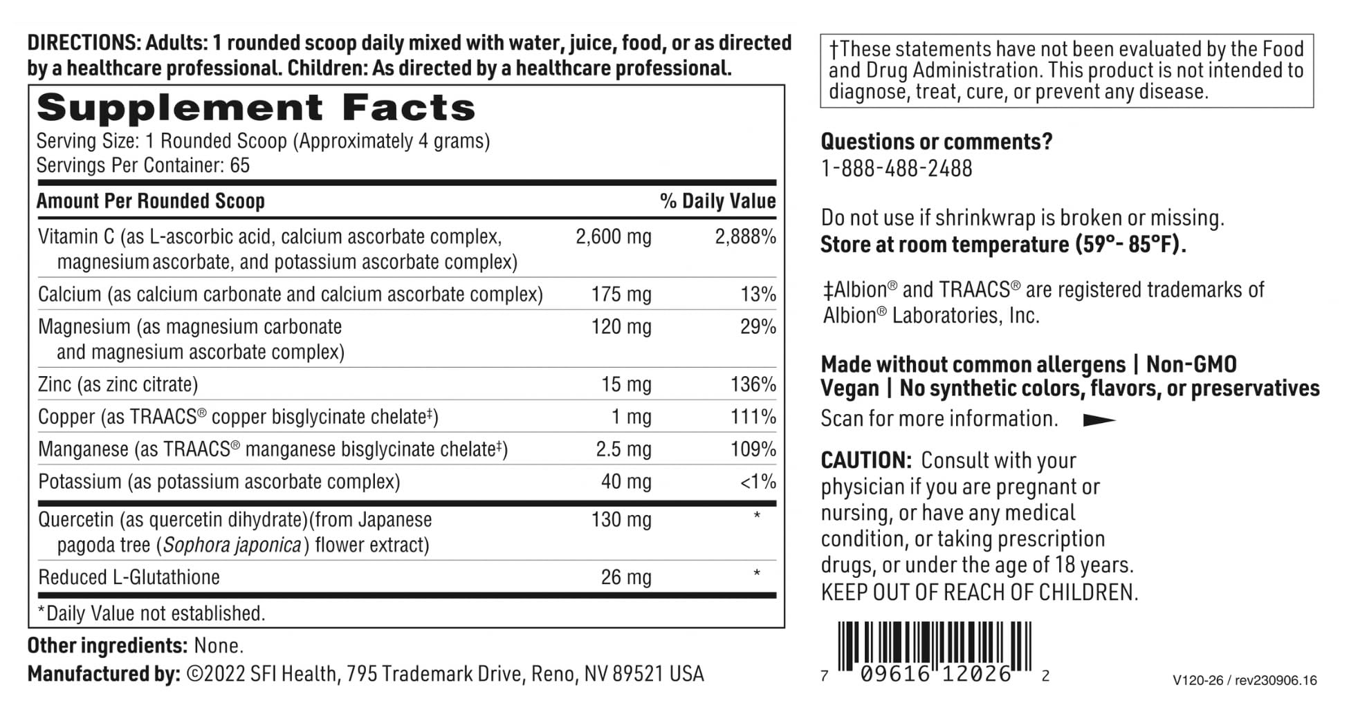 Quercetin bioflavonoid bottle paired with vitamin C.