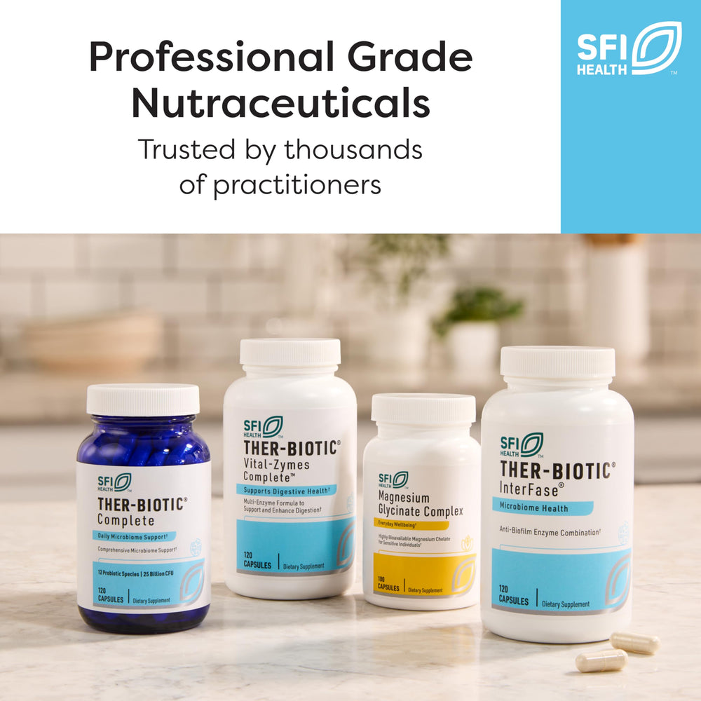 SFI Health Klaire Labs Saccharomyces Boulardii heritage page underscores clinician collaboration.