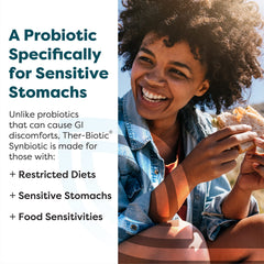 Sunfiber prebiotic graphic on label emphasizing low FODMAP option.