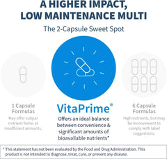VitaPrime bottle highlighting bioavailable nutrient forms