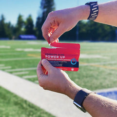 SGC Power Up gummies serving pack ideal for gym bag energy and focus
