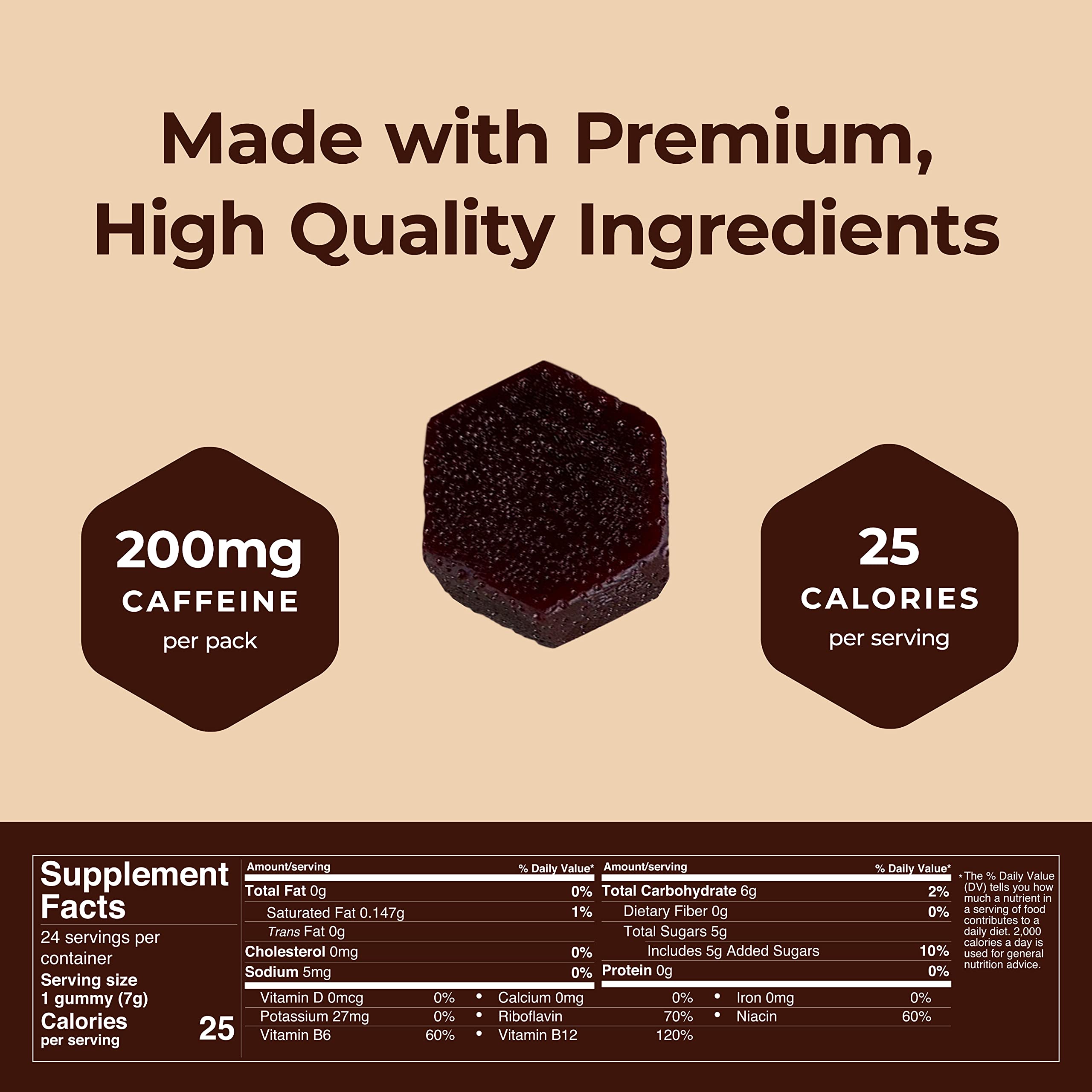 SGC ingredients reveal Dutch chocolate mocca flavor and plant-based components.