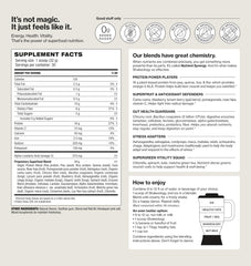 Shakeology vanilla scoop into glass emphasizes easy, crave-curbing protein for post-workout recovery.